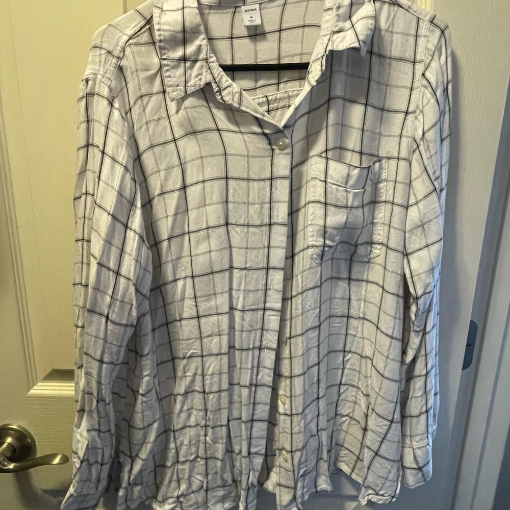 Long  button down shirt